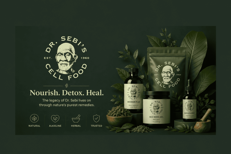 Dr. Sebi Cell Food was founded by Dr. Sebi, a Renowned Natural Healer. His African Approach to Disease relies on Natural Botanical Remedies.